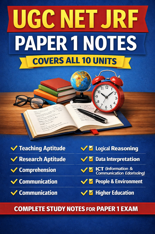 UGC NET JRF Paper 1 Notes